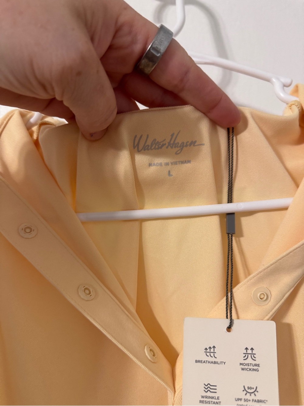 Walter Hagen Yellow Golf Tank Top